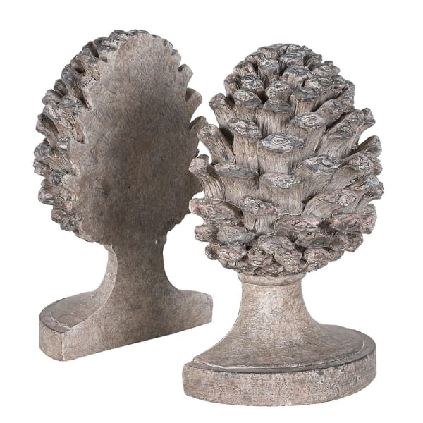 Aged Artichoke Book Ends