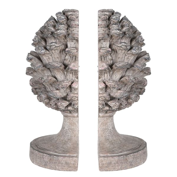 Aged Artichoke Book Ends