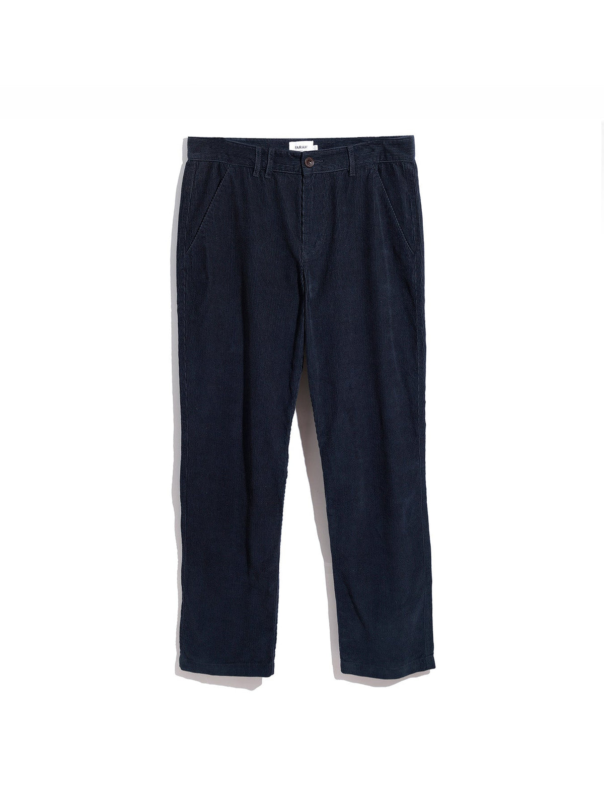 Roachman Regular Fit Cord Trousers In True Navy