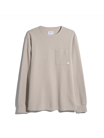 Littrow Long Sleeve Pocket T-Shirt In Putty