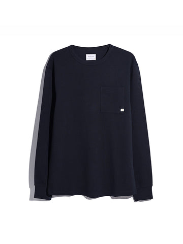 Littrow Long Sleeve Pocket T-Shirt In True Navy