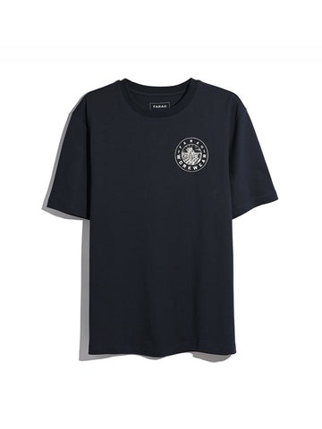 Haise Graphic T-Shirt In True Navy