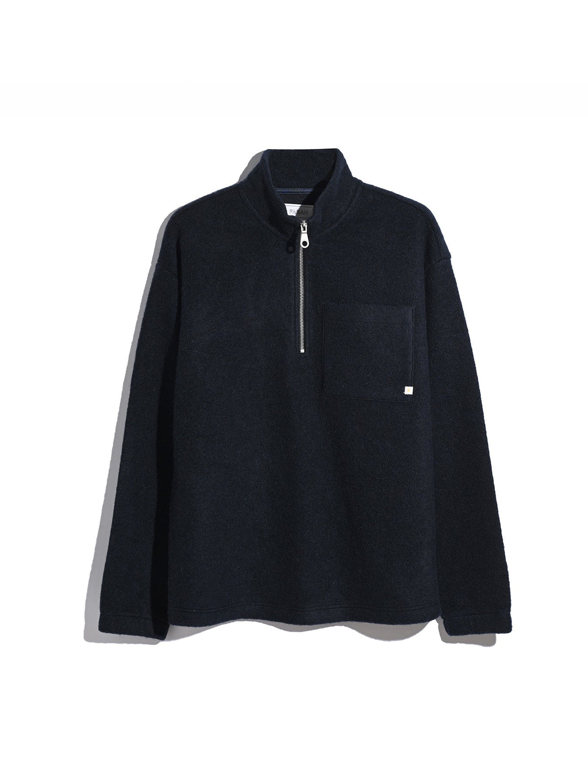 Howard Quarter Zip Sweatshirt In True Navy