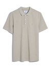 Blanes Organic Cotton Polo Shirt In Hazelnut Marl