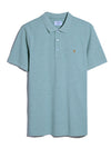 Blanes Organic Cotton Polo Shirt In Grove Green Marl