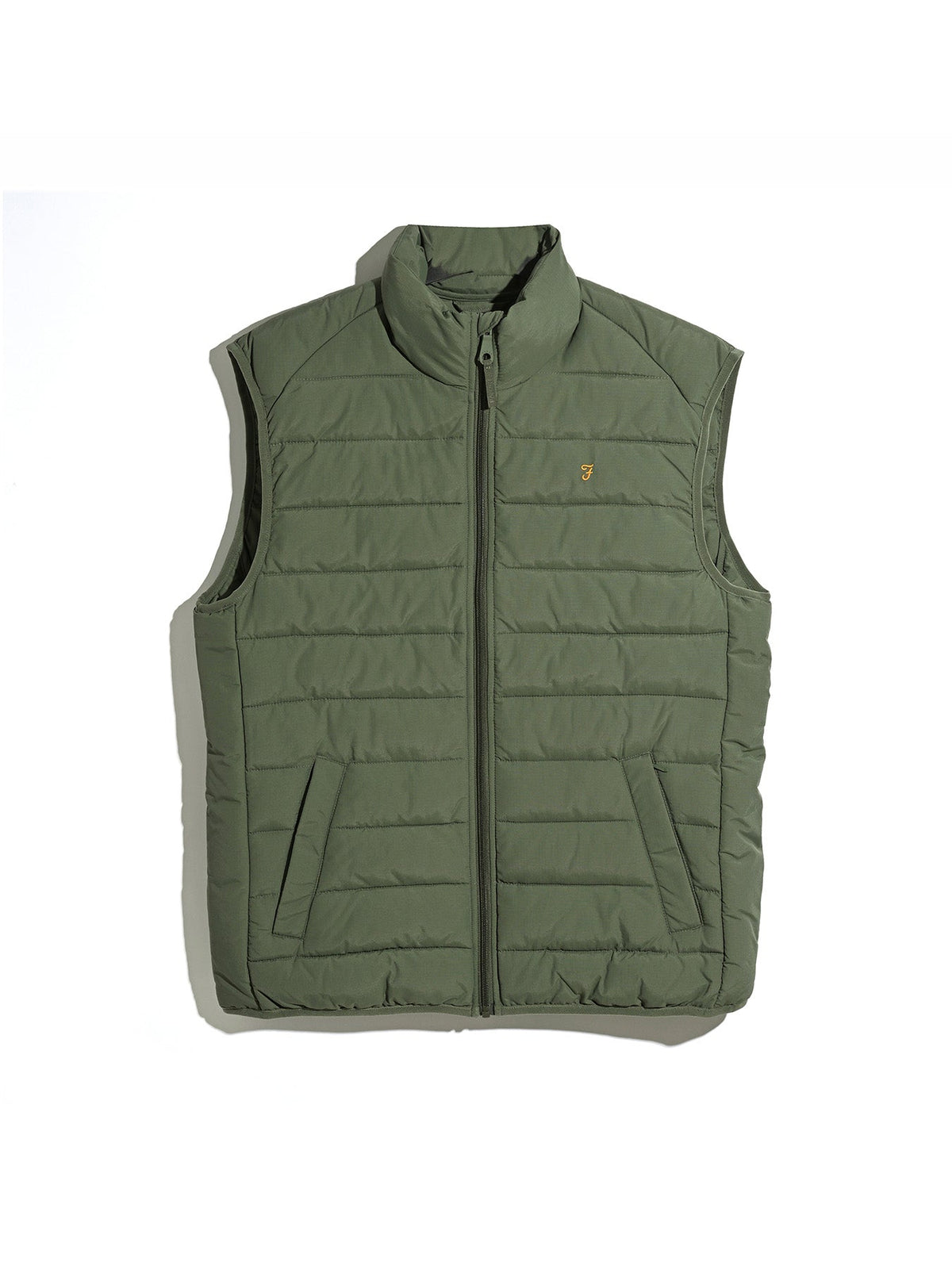 Kennedy Wadded Gilet In Rosemary