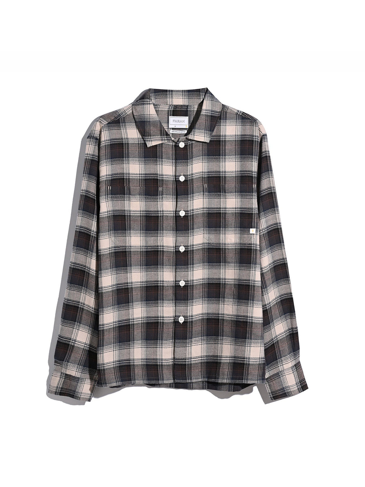 Lavelle Check Overshirt In Dark Brown
