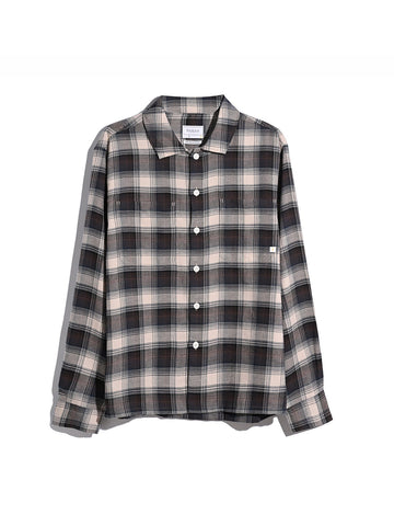 Lavelle Check Overshirt In Dark Brown