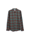 Brewer Slim Fit Check Organic Cotton Long Sleeve Shirt