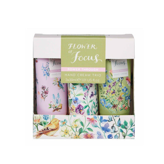 Flower of Focus Power Through Hand Cream Trio - RUTHERFORD & Co