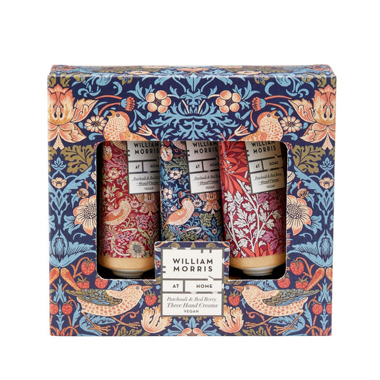 Strawberry Thief Patchouli & Red Berry Three Hand Creams - RUTHERFORD & Co