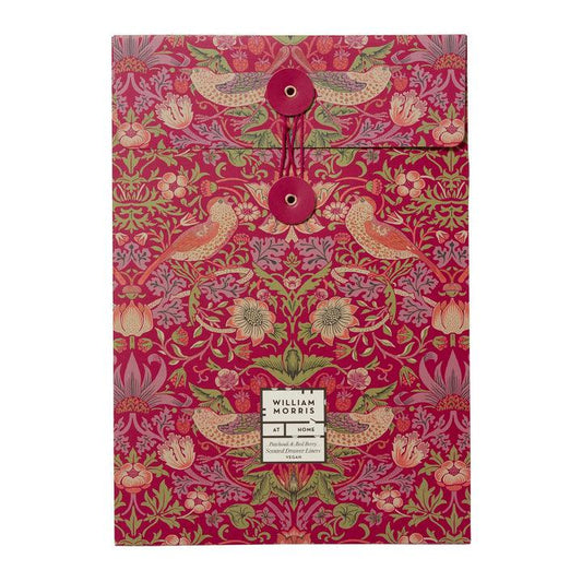 Strawberry Thief Patchouli & Red Berry Scented Drawer Liners - Pack Of 5 - RUTHERFORD & Co