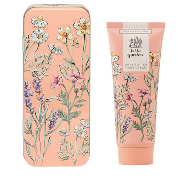 In The Garden Hand Cream in Embossed Tin