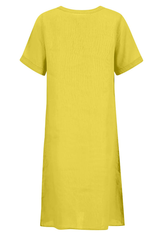 Linnen Dress short sleeve - RUTHERFORD & Co