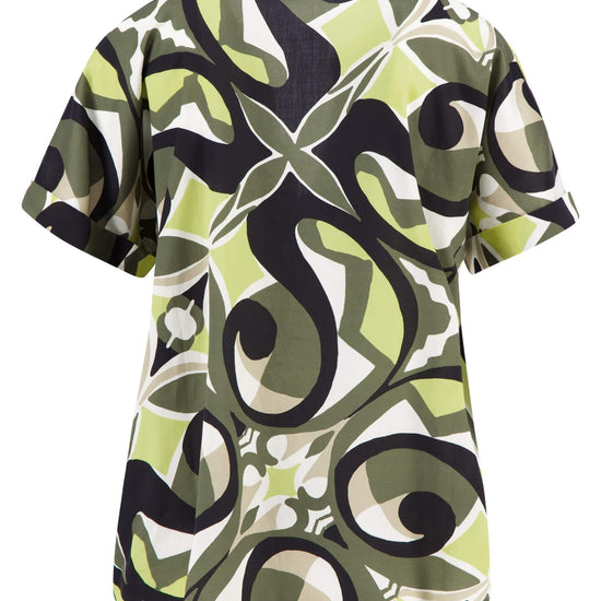 Blouse short sleeve printed - RUTHERFORD & Co
