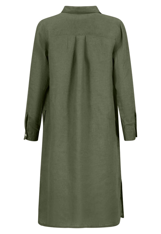 Dress linen longsleeve - RUTHERFORD & Co