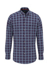 Long Sleeved Poplin Check Shirt