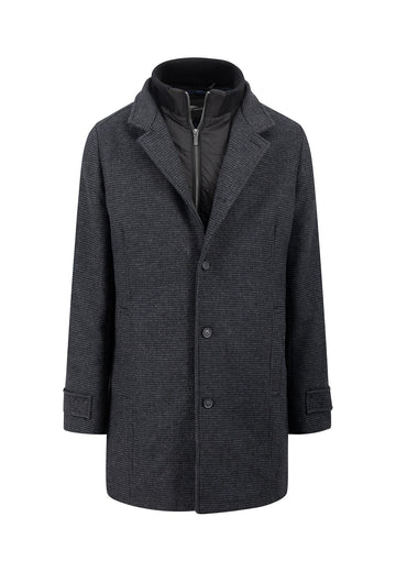 Tweed Wool Mix Coat