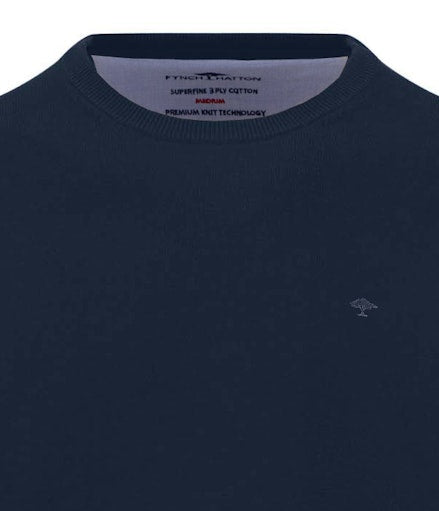 O-Neck, Superfine - Ink Blue