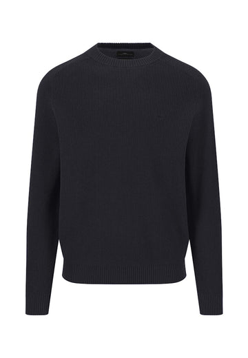 O-Neck, Structure, Supersoft - Navy