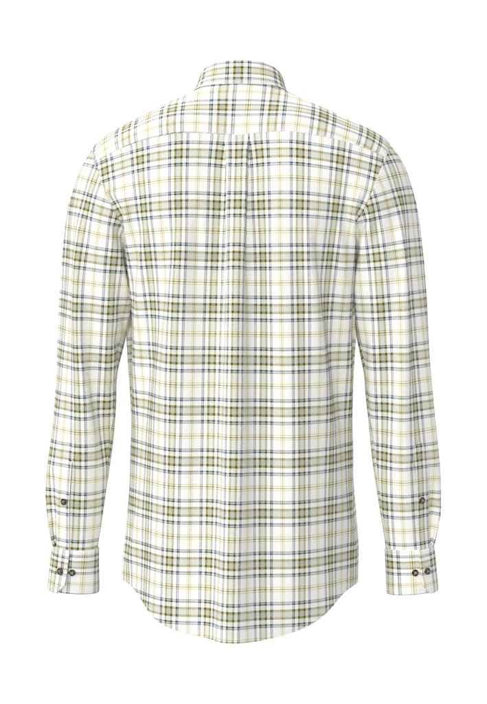 Herringbone Check, B.D., 1/1 - Moss