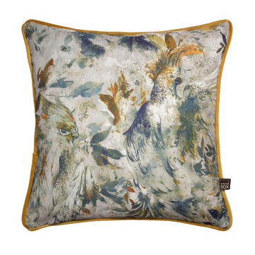 Seren Cushion Blue/Ochre - RUTHERFORD & Co