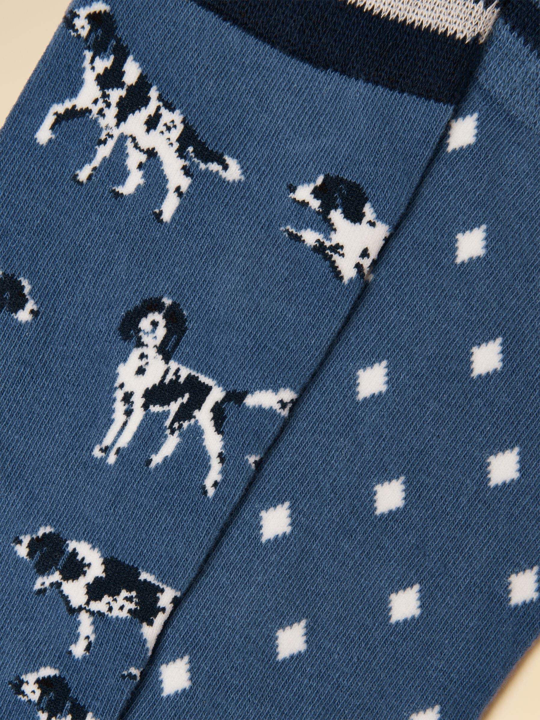Men’s Kingsbury Blue Dog Socks 2-Pack (Size 7–12)
