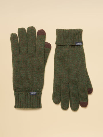 Hammond Green Fleece Lined Gloves
