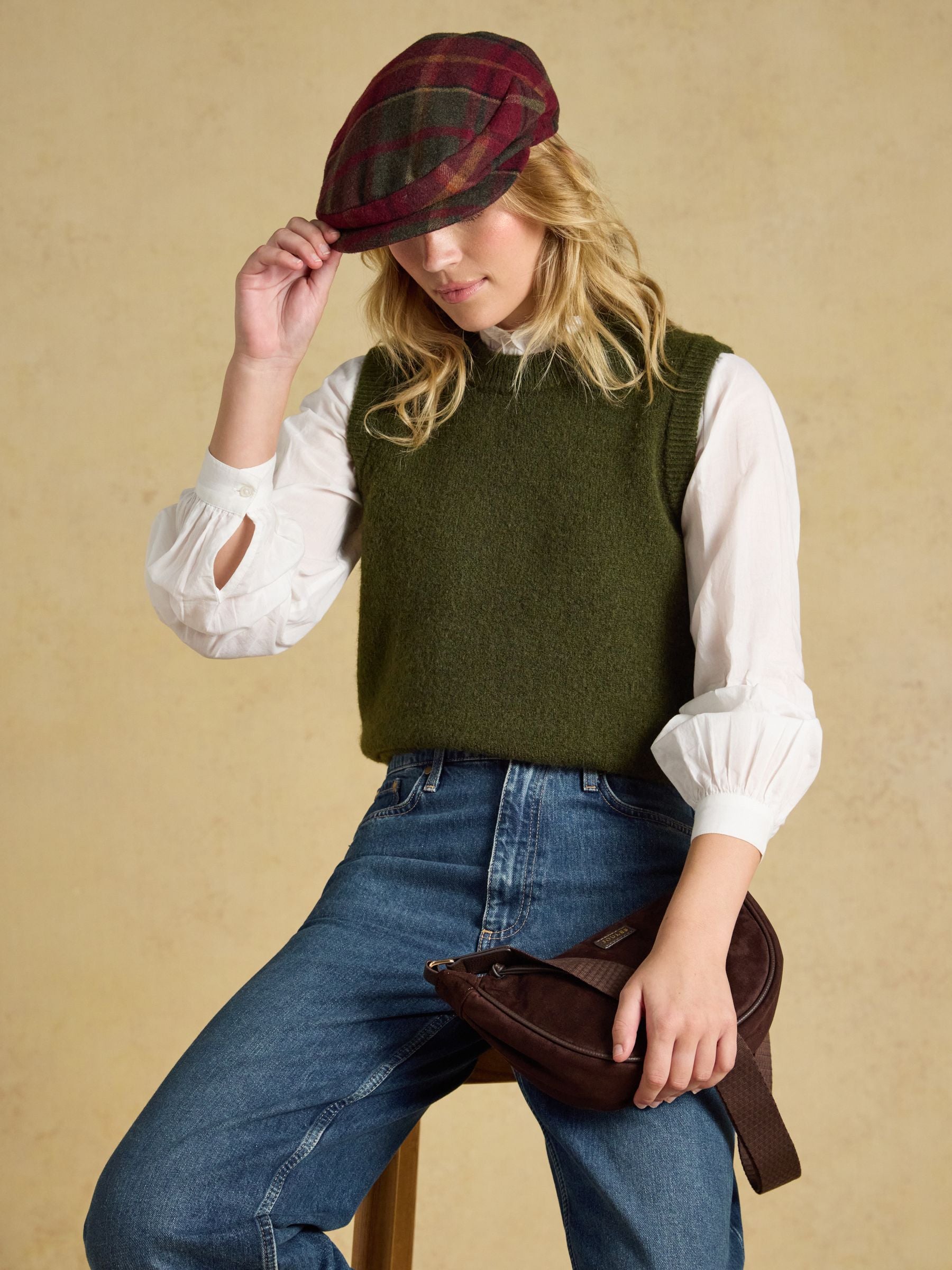 Ashby Berry Tweed Flat Cap
