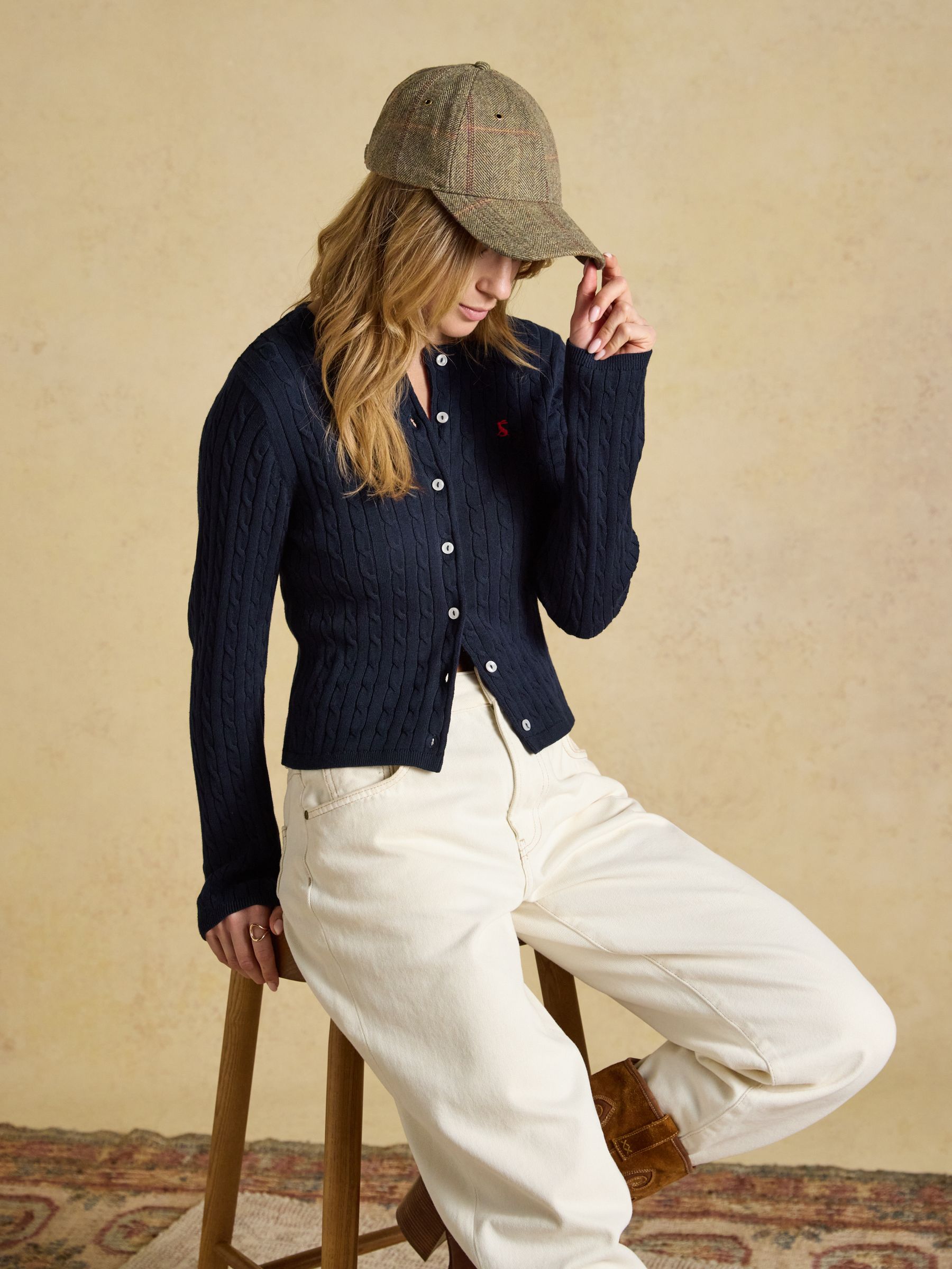 Perry Khaki Tweed Baseball Cap