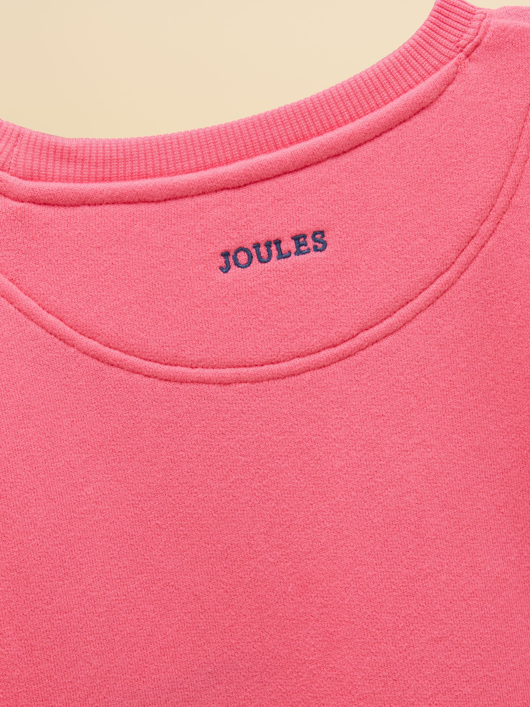 Kids' Sundaze Pink Slogan Crew Neck Sweatshirt