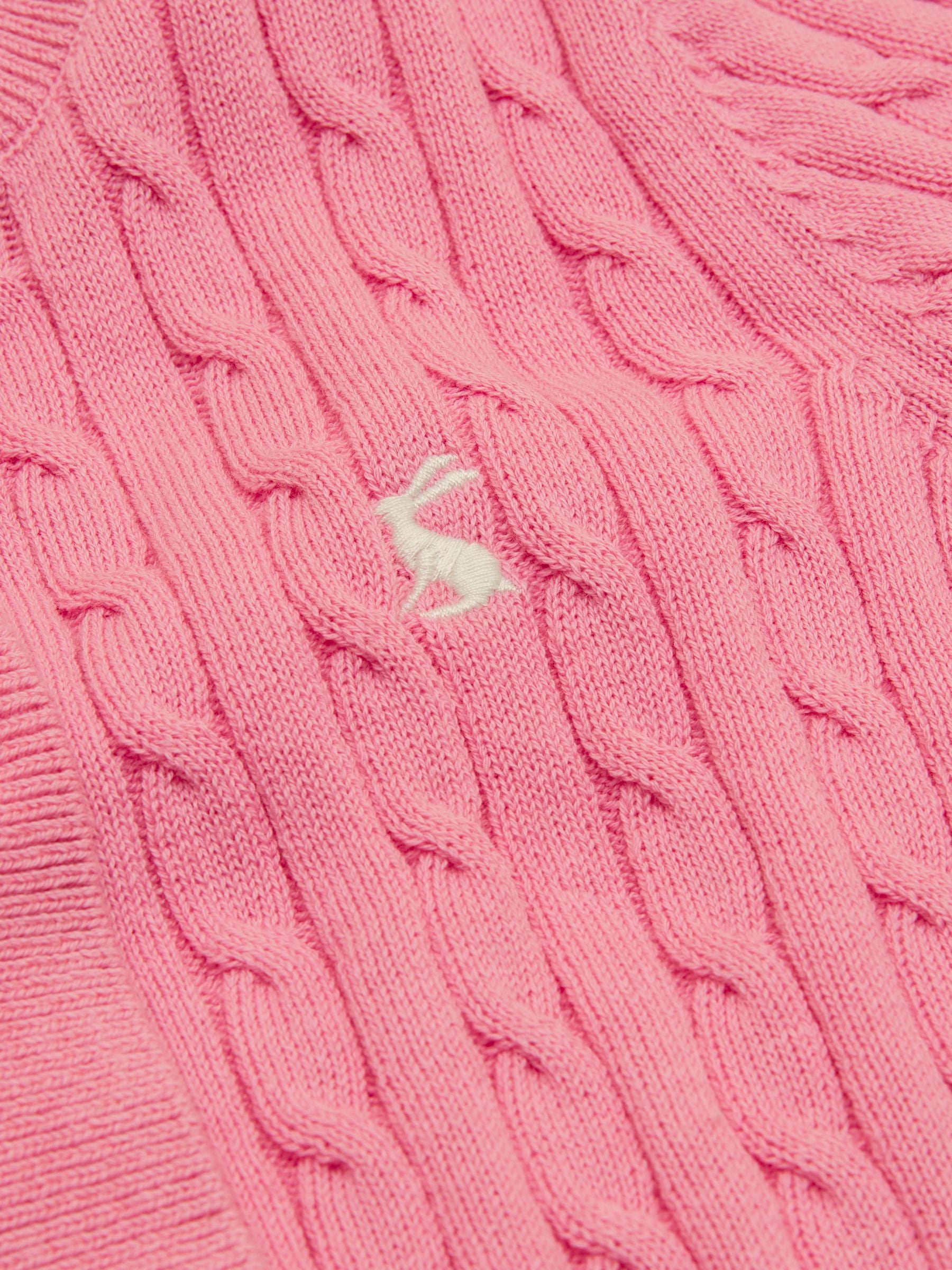 Girls' Mallory Pink Cable Cardigan