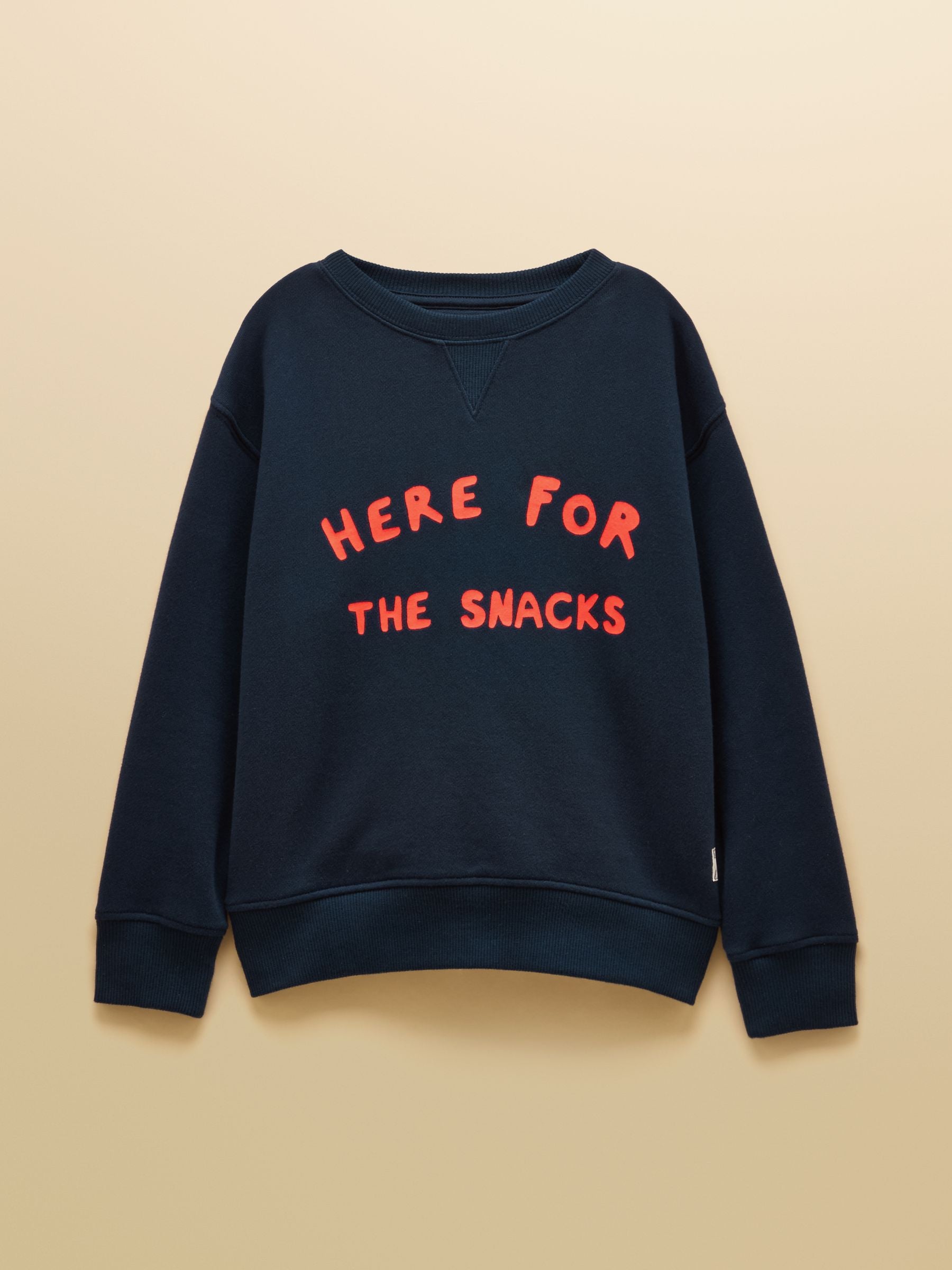 Kids' Sundaze Navy Slogan Crew Neck Sweatshirt