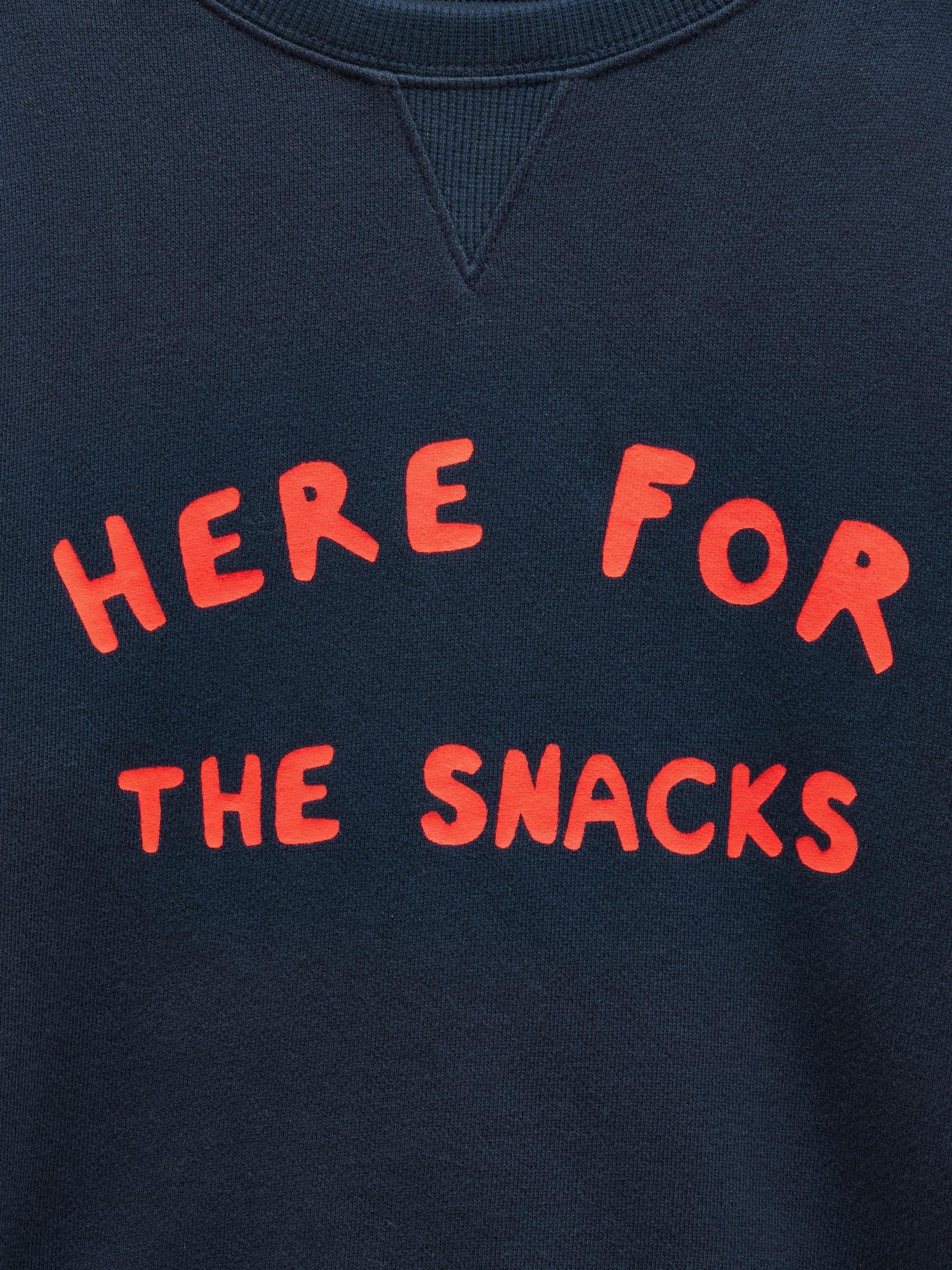 Kids' Sundaze Navy Slogan Crew Neck Sweatshirt