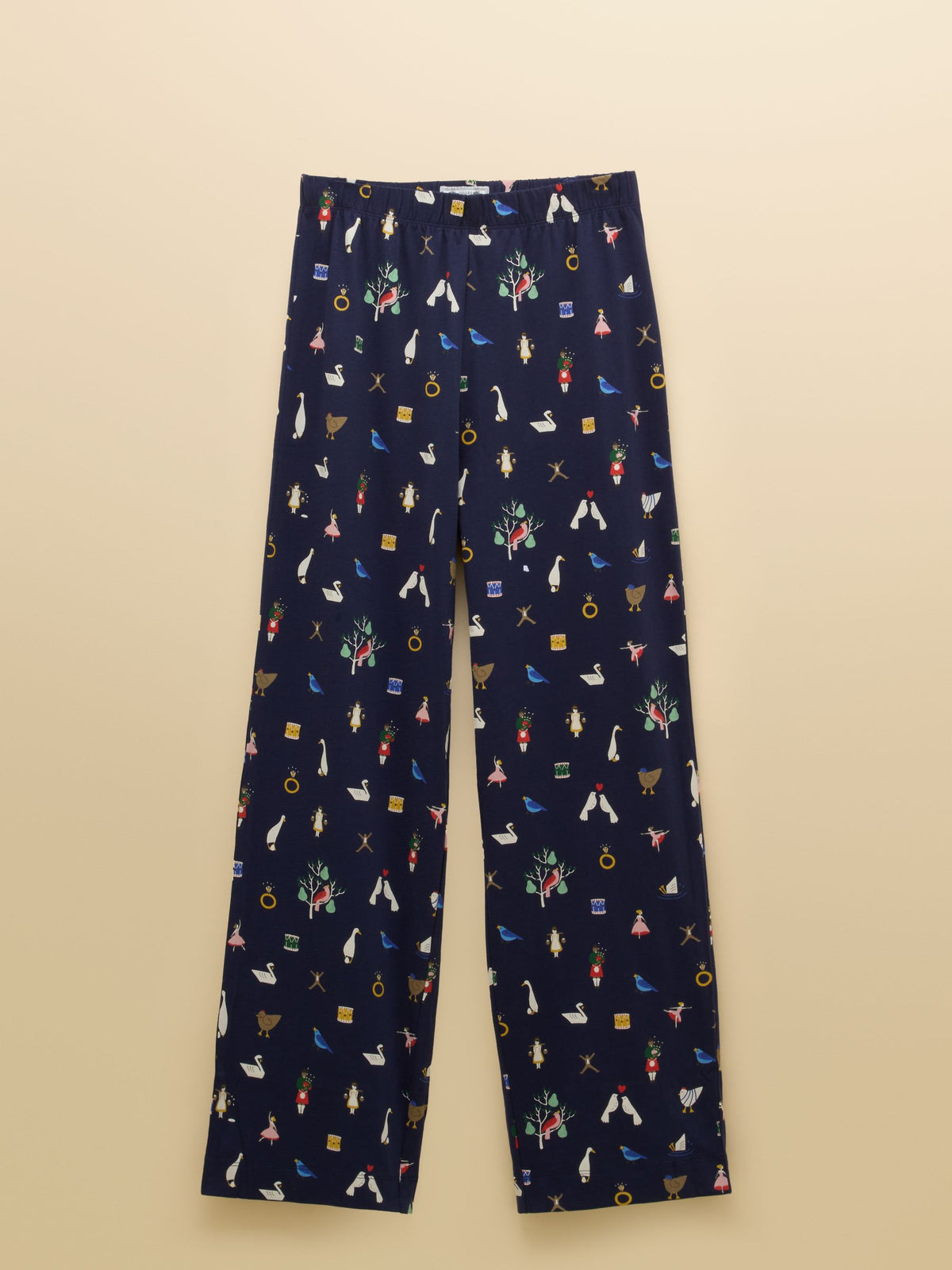 Lyla Cotton Pyjama Set - Navy Icons