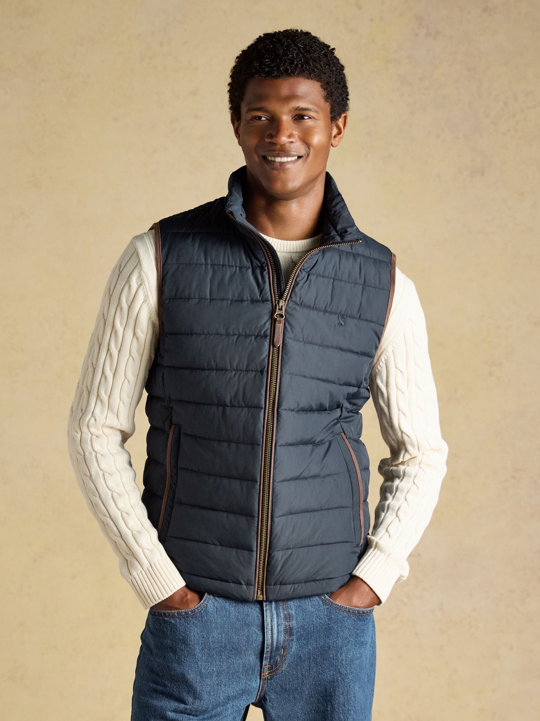 Navy Heritage Padded Gilet