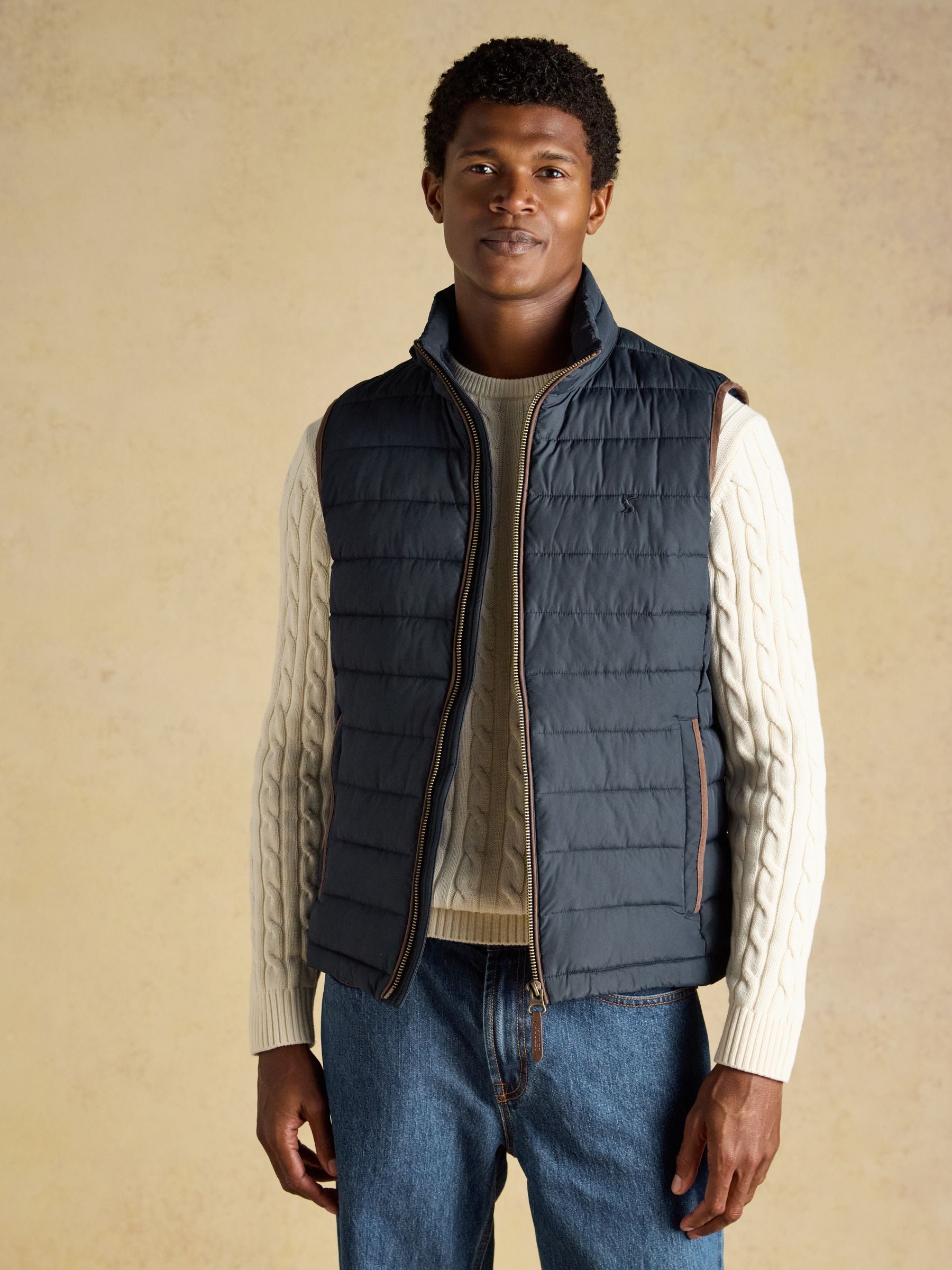 Navy Heritage Padded Gilet