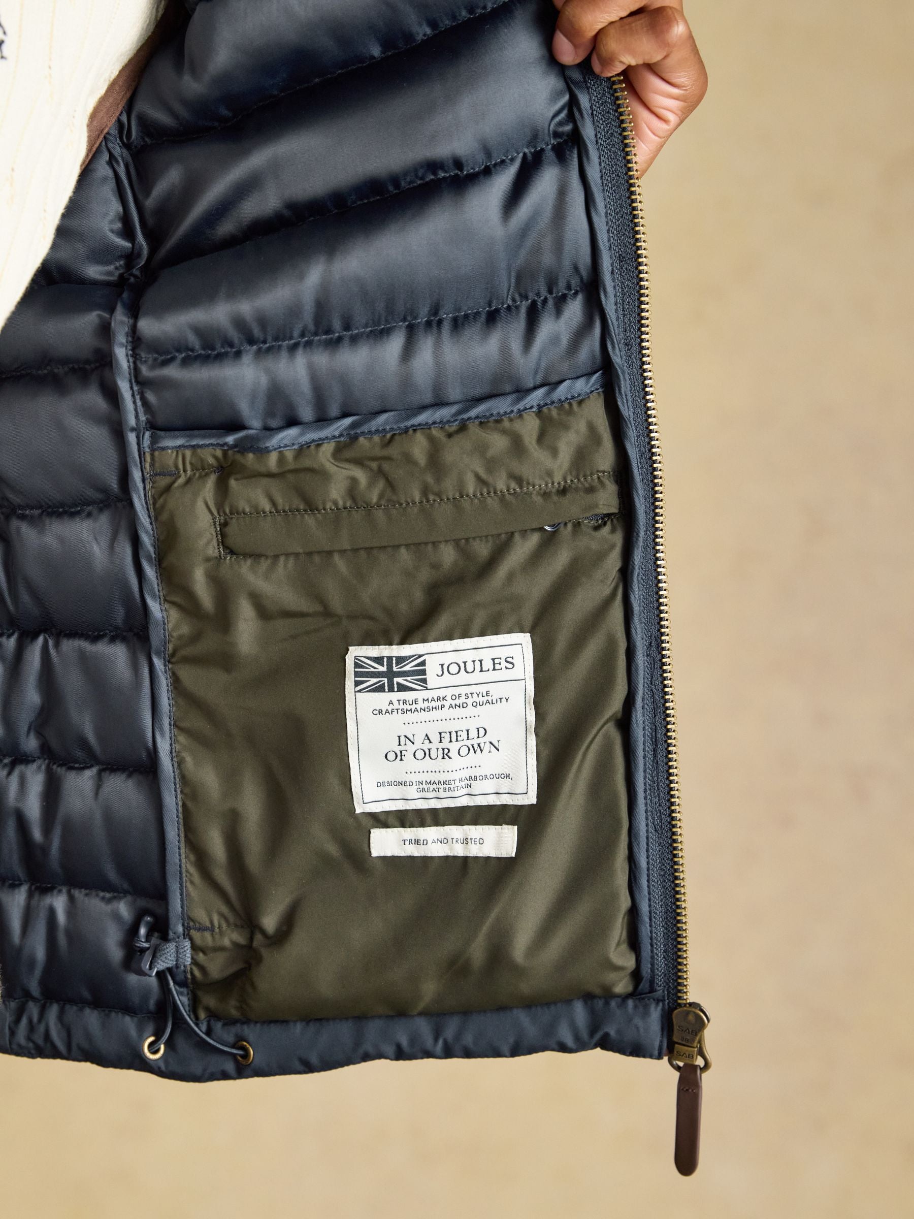 Navy Heritage Padded Gilet