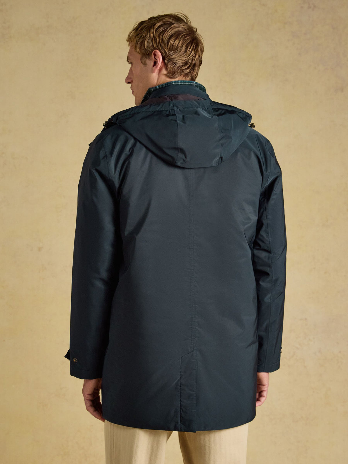 Longline Coat - Navy