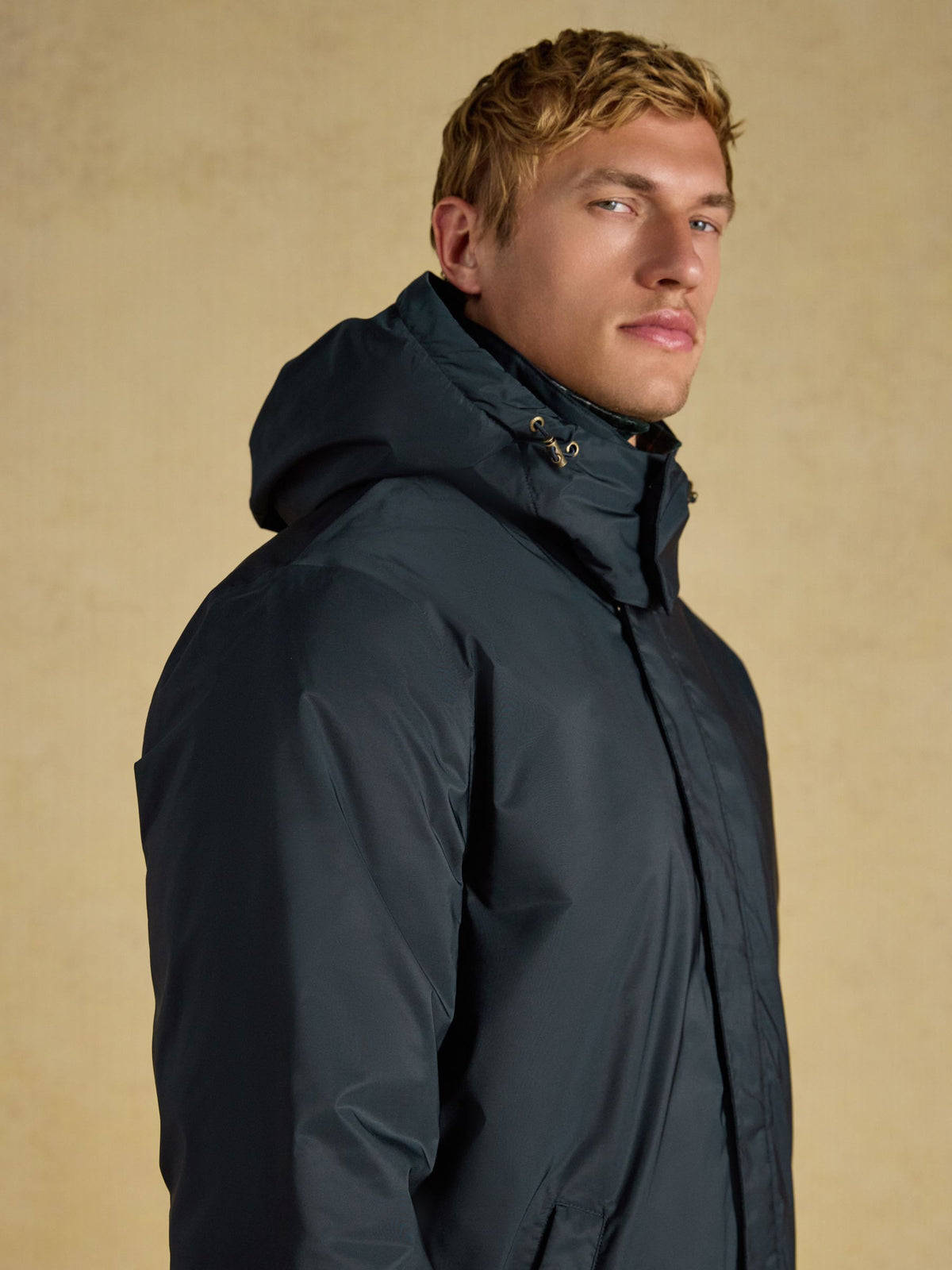 Longline Coat - Navy