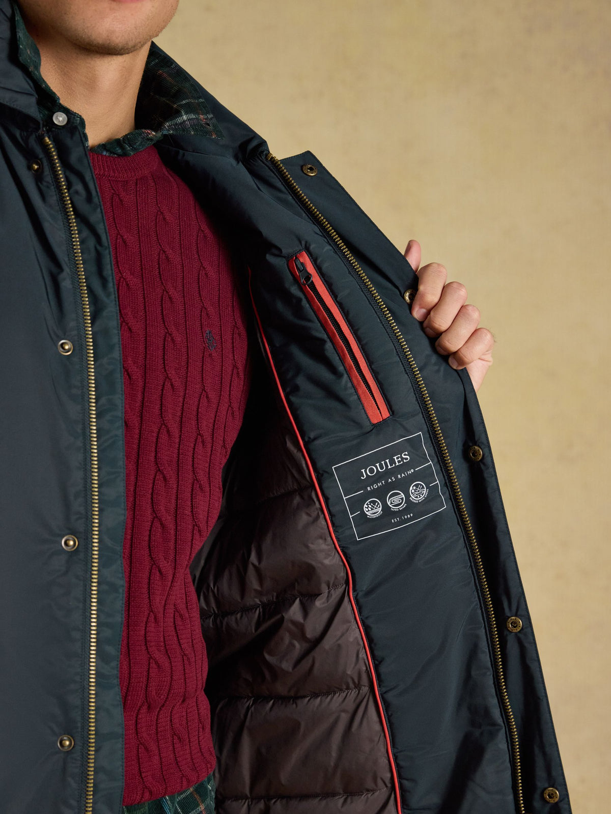 Longline Coat - Navy