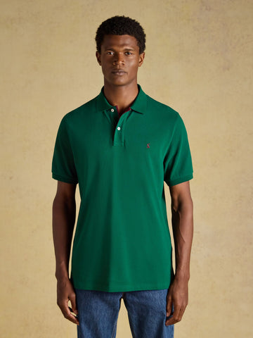 Cotton Pique Polo Shirt - Dark Green