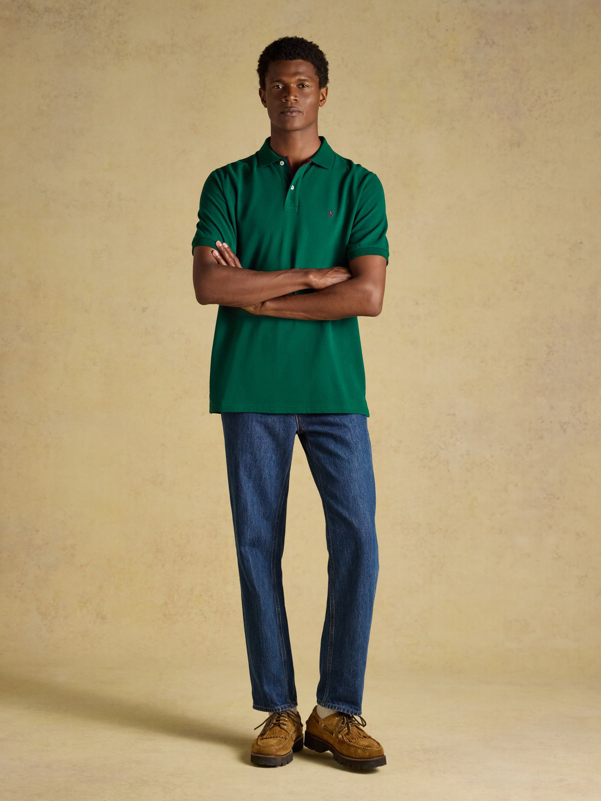Cotton Pique Polo Shirt - Dark Green