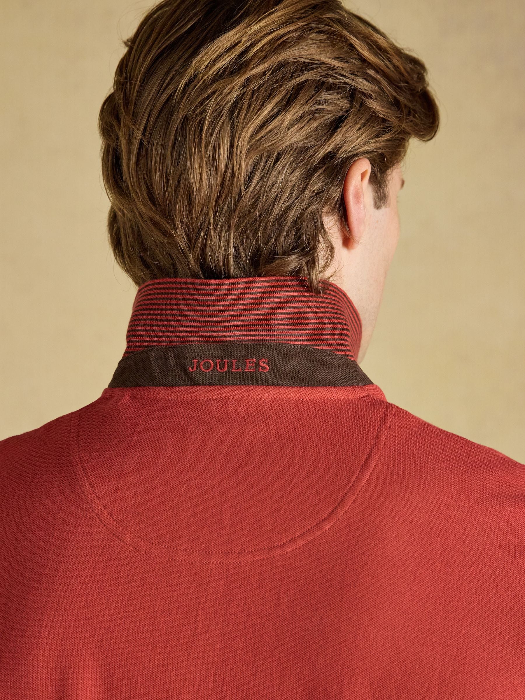 Woody Burnt Orange Cotton Pique Polo Shirt