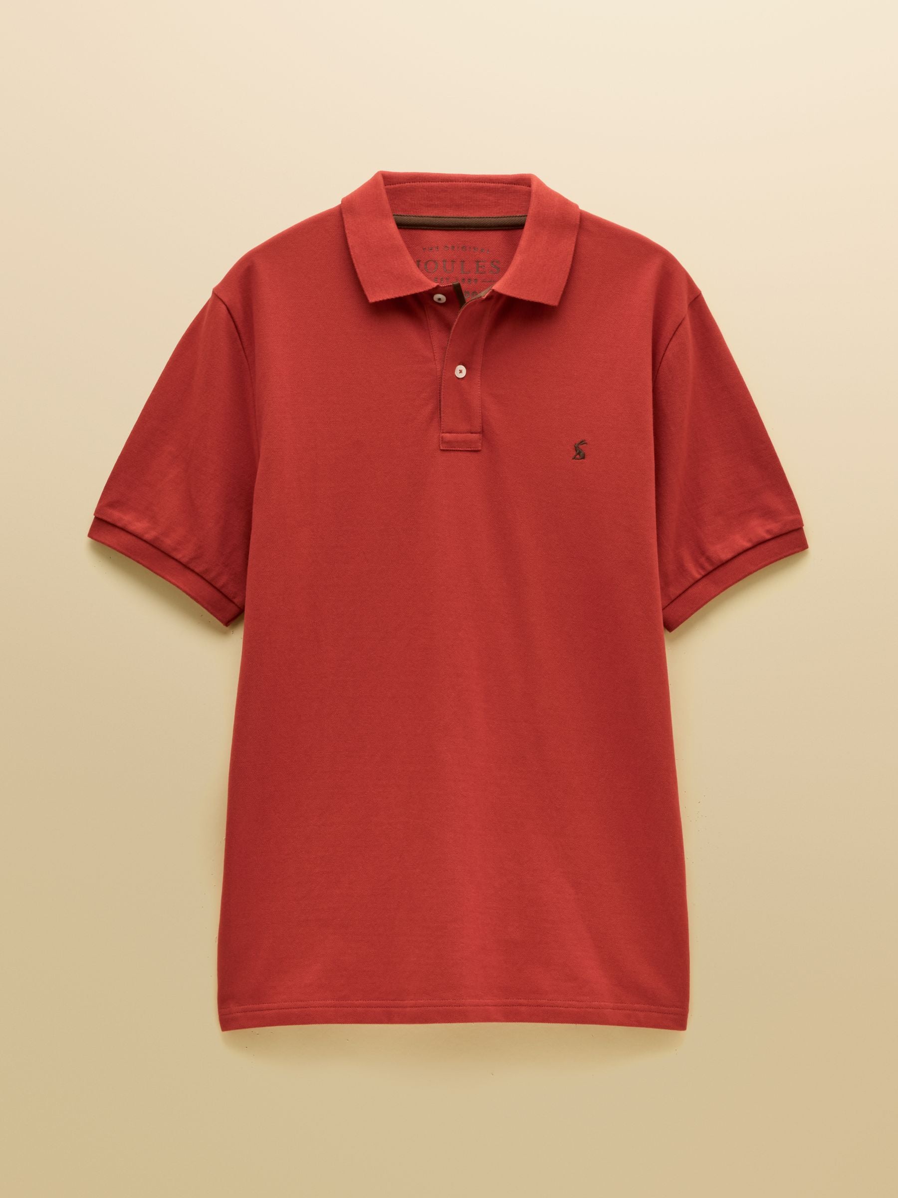 Woody Burnt Orange Cotton Pique Polo Shirt