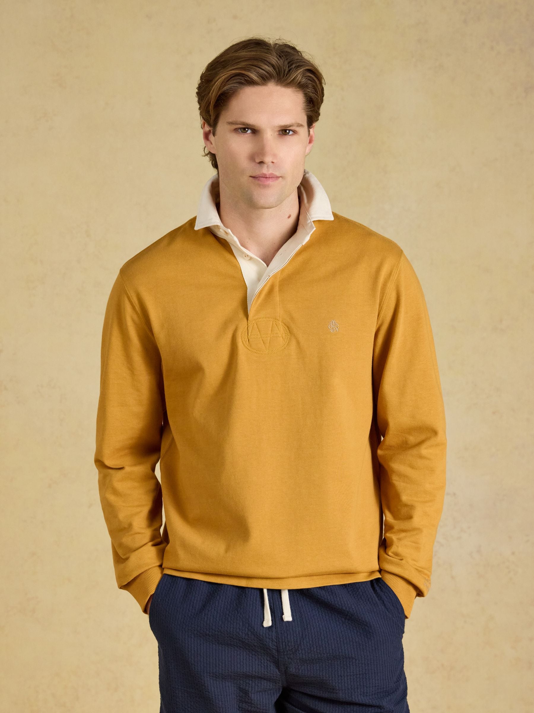 Yellow Rugby Club Long Sleeve Plain Shirt