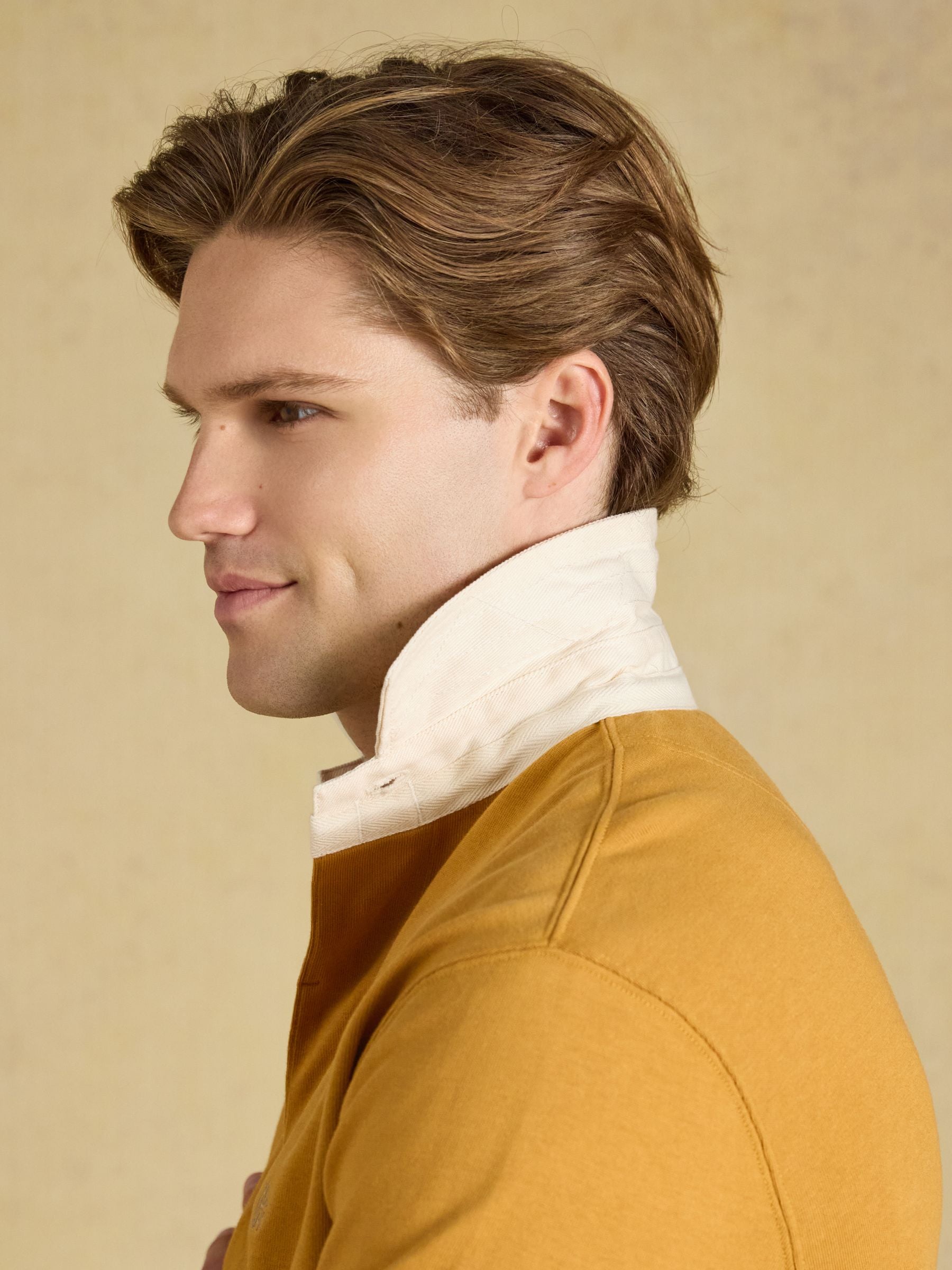 Yellow Rugby Club Long Sleeve Plain Shirt