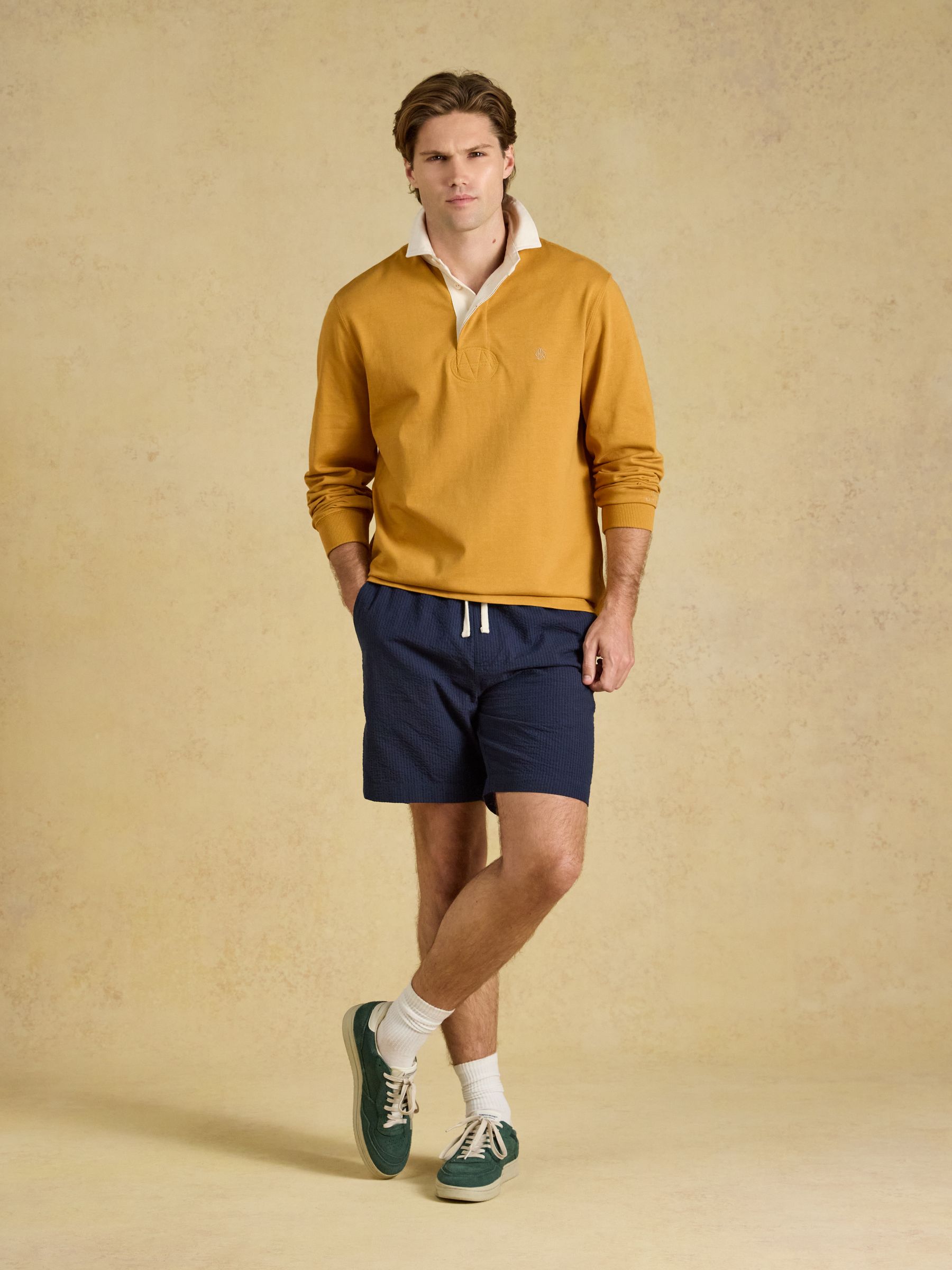 Yellow Rugby Club Long Sleeve Plain Shirt