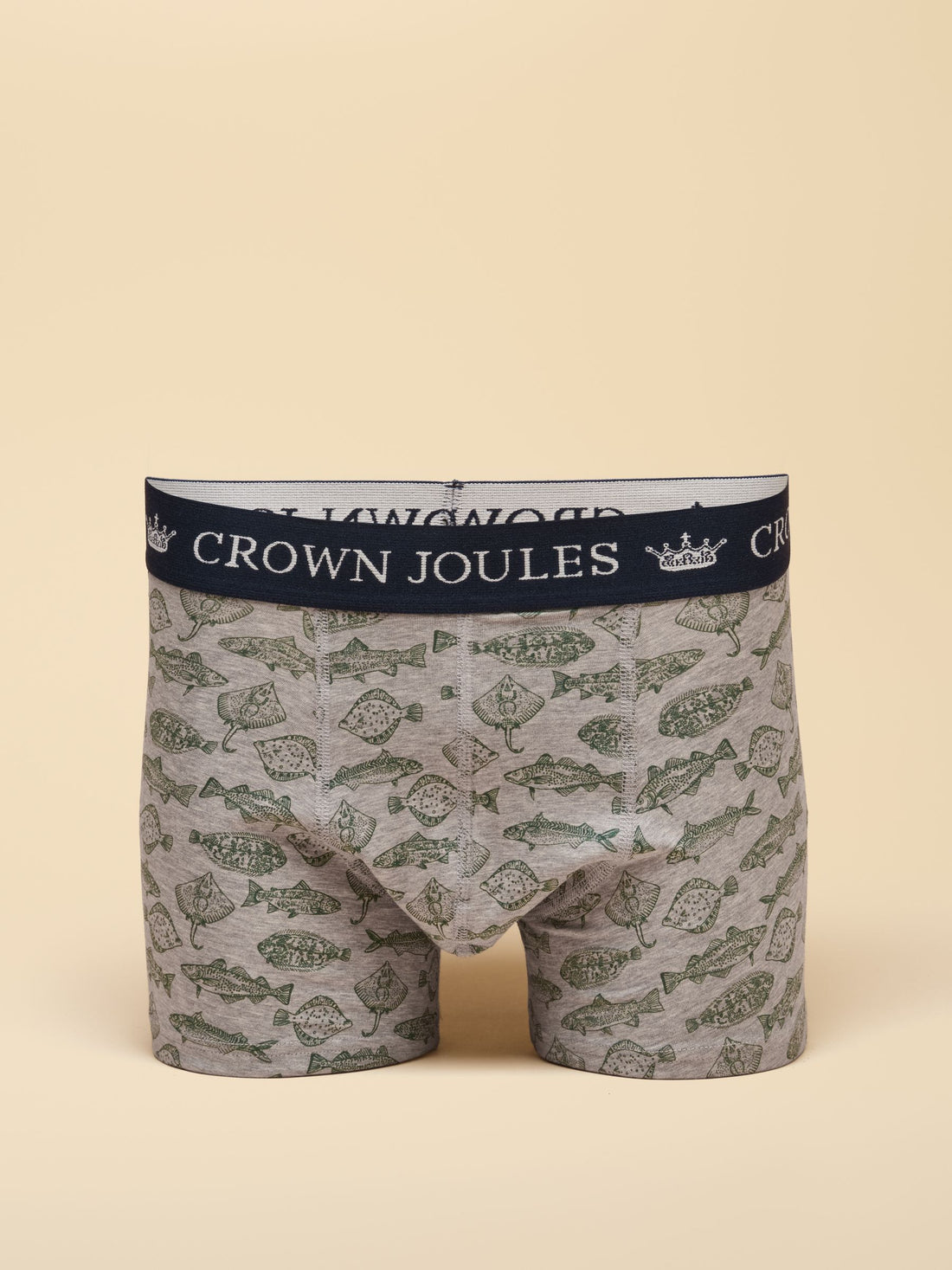 Oh My Cod Navy/Grey Cotton Jersey Boxer Shorts 2 Pack