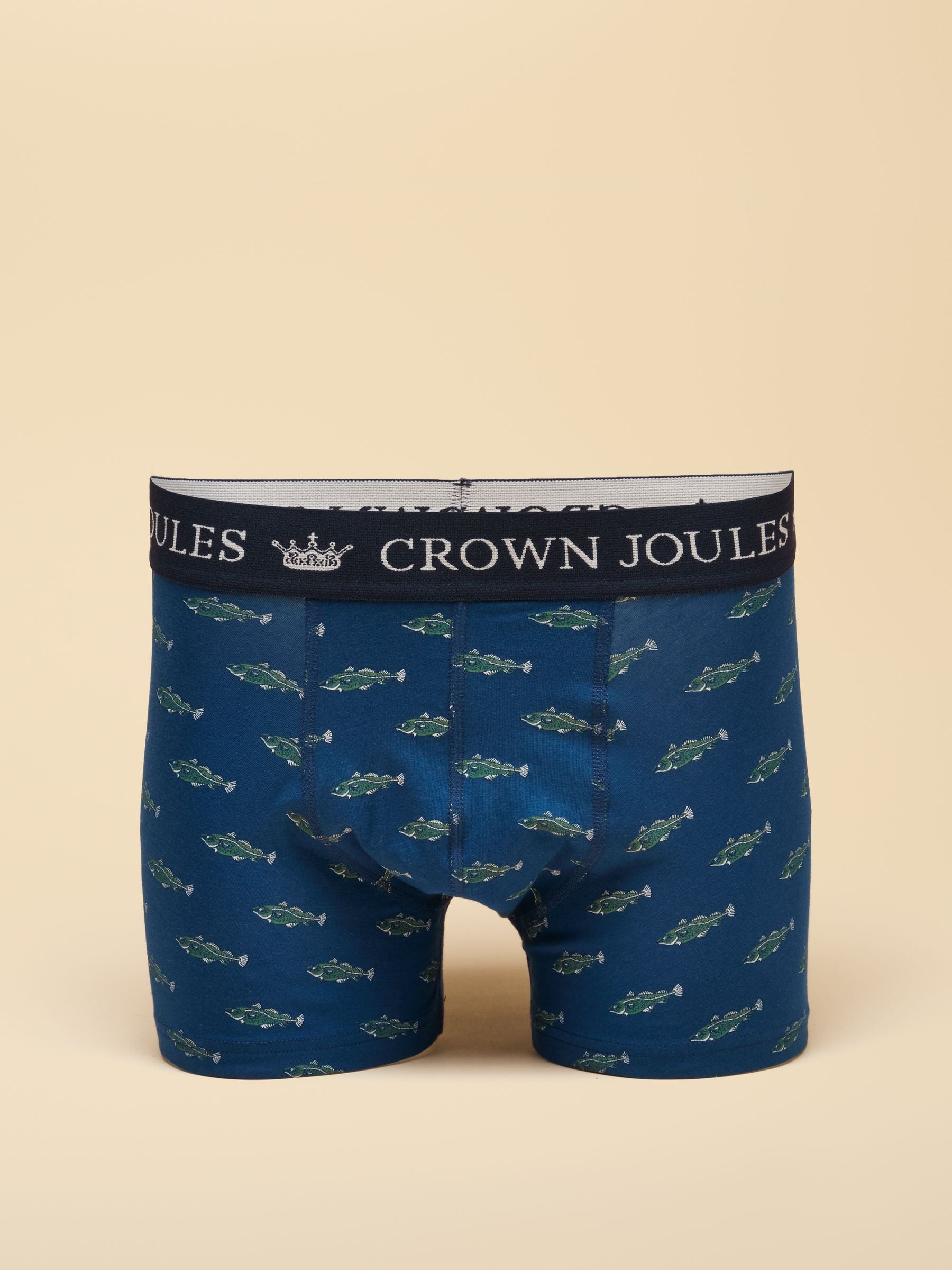 Oh My Cod Navy/Grey Cotton Jersey Boxer Shorts 2 pack